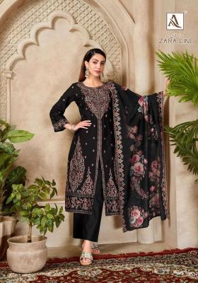 Alok suits zara line dress material in wholesale rate in mumbai